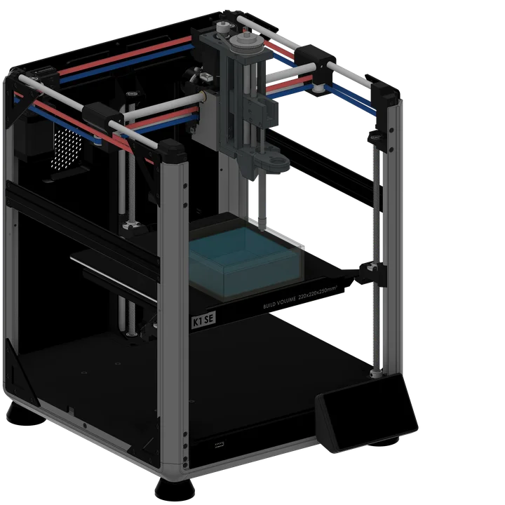 Custom bioprinter design, adapted from the Creality K1 SE