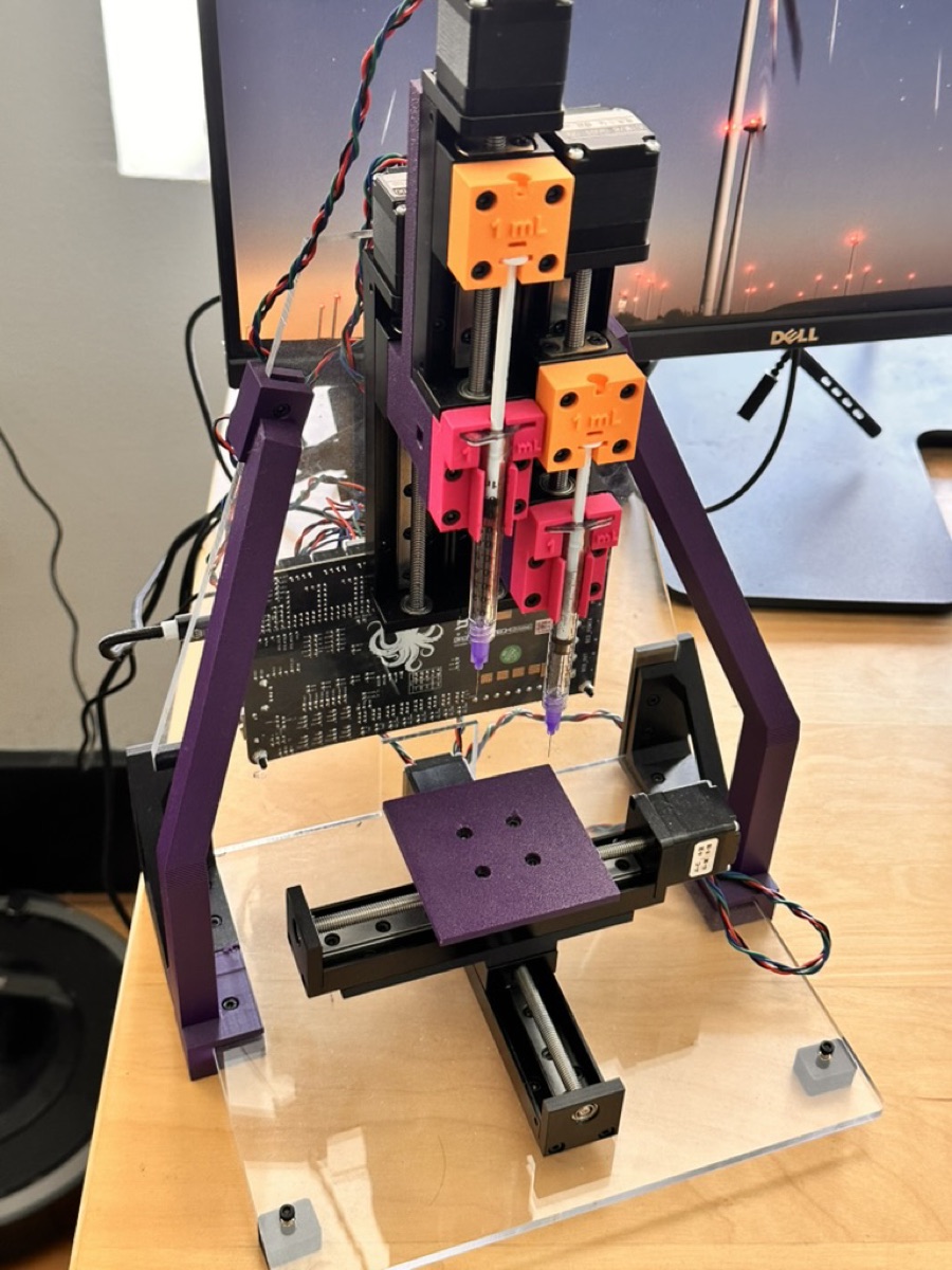 The assembled Stanford Printess bioprinter
