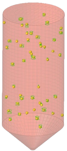 Validated defect regions incorporated into finite-element geometry.